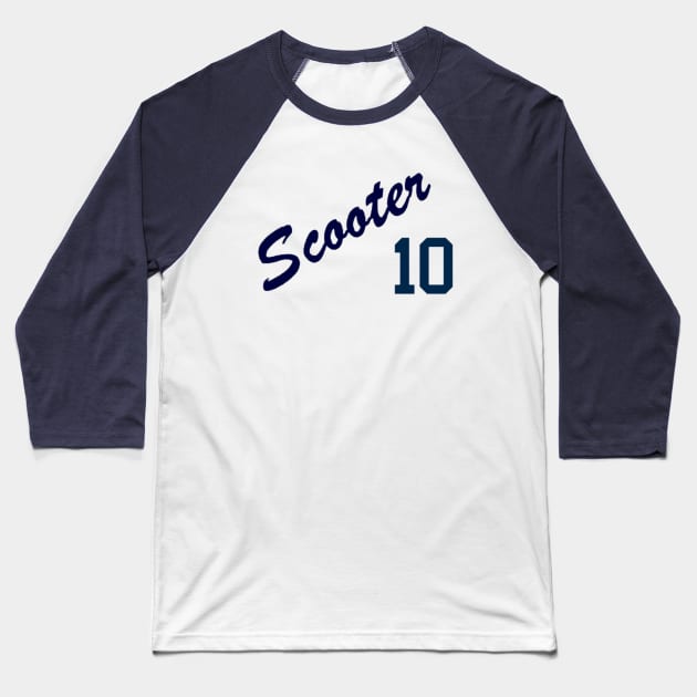 Phil Rizzuto "Scooter" Design Baseball T-Shirt by Bleeding Yankee Blue